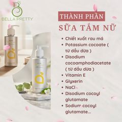 Sữa Tắm Nữ V-Naturecare Hương Nước Hoa Quyến Rũ 190ml - Sạch Da, Trắng Da, Lưu Hương Suốt 6 Tiếng, Chăm Sóc Da Mềm Mịn Tự Nhiên