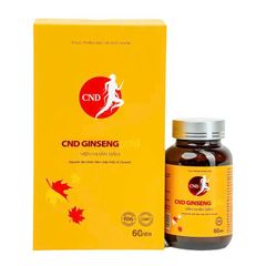 Viên Nhân Sâm CND Ginseng Gold - Tăng Đề Kháng, Bồi Bổ Sức Khỏe từ Nhân Sâm Canada, 60 Viên Hỗ Trợ Năng Lượng và Tinh Thần