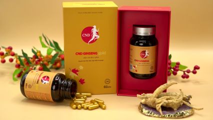Viên Nhân Sâm CND Ginseng Gold - 60 Viên Tăng Sinh Lực, Giảm Mệt Mỏi, Hỗ Trợ Giảm Stress tự nhiên từ Nhân Sâm Canada
