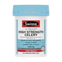 Viên uống Swisse Celery 5000mg 50 viên - Hỗ trợ điều hòa đường huyết, sức khỏe toàn diện từ chiết xuất cần tây Úc