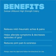 Viên uống Swisse Celery 5000mg 50 viên - Hỗ trợ điều hòa đường huyết, sức khỏe toàn diện từ chiết xuất cần tây Úc