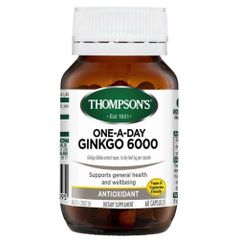 Viên uống bổ não Thompsons One A Day Ginkgo 6000 - Tăng cường trí nhớ và tập trung, 60 viên của Úc