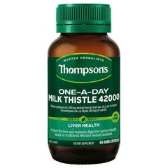 Viên uống cây kế sữa Thompson's One-A-Day 42000mg 60 viên - Hỗ trợ sức khỏe gan, thải độc tự nhiên