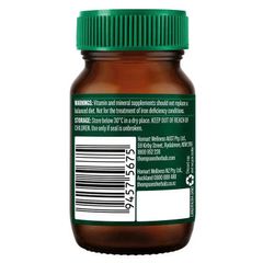 Viên Uống Bổ Sung Sắt Thompson's Organic Iron 24mg - Hỗ Trợ Thiếu Máu, 30 Viên, Tự Nhiên và An Toàn