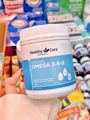 Viên uống bổ sung Omega 3-6-9 Healthy Care - 200 viên nang mềm hỗ trợ sức khỏe tim mạch và não bộ, nhập khẩu Úc