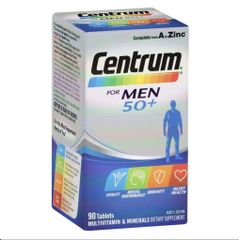 Viên Uống Vitamin Tổng Hợp Centrum For Men 50+ - Hỗ Trợ Sức Khỏe Nam Giới Trên 50 Tuổi - 90 Viên Úc