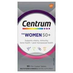 Viên uống Vitamin tổng hợp Centrum For Women 50+ - 90 viên hỗ trợ sức khỏe, trẻ hóa và tăng cường miễn dịch cho phụ nữ từ 50 tuổi trở lên