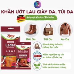 Khăn Ướt Dưỡng Bóng Giày Da POLIBOY Đức - Sáng Bóng Nhanh, Chống Ố Mốc, Bảo Vệ Da Tự Nhiên, Tiện Lợi Dùng Mọi Lúc