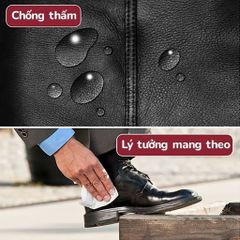 Khăn Ướt Dưỡng Bóng Giày Da POLIBOY Đức - Sáng Bóng Nhanh, Chống Ố Mốc, Bảo Vệ Da Tự Nhiên, Tiện Lợi Dùng Mọi Lúc