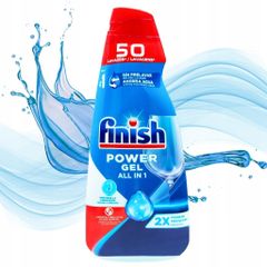 Gel Rửa Chén Finish Power All In One 1L + Muối Rửa Bát - Sạch Sâu, Khử Mùi, Bảo Vệ Máy, Chính Hãng EU
