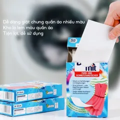 Giấy Giặt Tẩy Trắng & Chống Lem Màu Denkmit - Hàng Đức, Giữ Quần Áo Sáng Đẹp Bền Màu Hiệu Quả, Tiết Kiệm Thời Gian Giặt Dũ