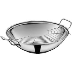Chảo Sâu Lòng WMF Party Wok 36cm - Inox Cromargan Cao Cấp Dùng Bếp Từ, Gas, Điện - Thiết Kế Đa Năng, Bền Bỉ, Hàng Đức Chính Hãng