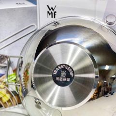 Chảo Sâu Lòng WMF Party Wok 36cm - Inox Cromargan Cao Cấp Dùng Bếp Từ, Gas, Điện - Thiết Kế Đa Năng, Bền Bỉ, Hàng Đức Chính Hãng