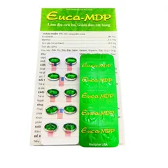 Viên uống EUCA MDP Giảm Ho, Đau Rát Họng - Hỗ trợ Sức Khỏe Đường Hô Hấp - Hộp 10 Vỉ x 10 Viên Nang Mềm