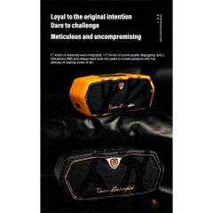 Loa Bluetooth Cao Cấp Tonino Lamborghini TL89 - Da Nappa, TWS, Âm Thanh 360 Độ, Logo Mạ Vàng 18K, Quà Tặng Sang Trọng