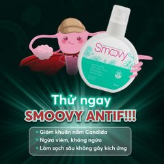 Dung dịch vệ sinh phụ nữ Smoovy 120ML - Làm sạch, ngăn ngừa vi khuẩn và mùi hôi, phù hợp cho da nhạy cảm và sau sinh.