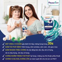 Nước Súc Miệng Họng Nano Bạc PLASMAKARE 250ML - Kháng Khuẩn, Giảm Viêm Họng, Viêm Amidan, Hôi Miệng, Dễ Long Đờm