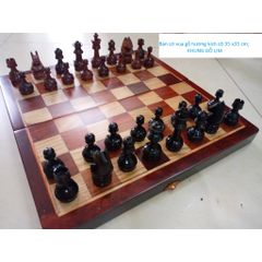 Bộ quân cờ vua gỗ tự nhiên- Cờ Vua gỗ Hương- Gụ Cao Cấp-Hàng chính Hãng-Giúp phát trí Tuệ Cho Trẻ Em