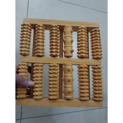Con Lăn Bàn Chân Gỗ- Bàn  Lăn Chân 2 Bên Rộng 27cm x 27cm x 5 cm- Giúp Lưu Các Huyệt Lòng Bàn Chân- Giúp Thư Giãn