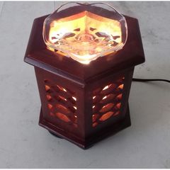 Đèn xông tinh dầu gỗ hương lục giác DLG-01