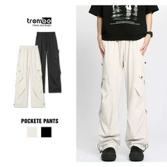 Quần Ống Rộng Trombe - Quần Cargo Unisex Xếp Ly Phong Cách Streetwear Chất Liệu Kaki Thoải Mái Dễ Phối Đồ