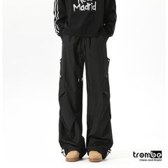 Quần Ống Rộng Trombe - Quần Cargo Unisex Xếp Ly Phong Cách Streetwear Chất Liệu Kaki Thoải Mái Dễ Phối Đồ