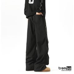Quần Ống Rộng Trombe - Quần Cargo Unisex Xếp Ly Phong Cách Streetwear Chất Liệu Kaki Thoải Mái Dễ Phối Đồ
