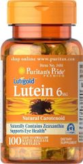 Viên uống bổ mắt Puritan's Pride Lutein 6mg - Bảo vệ mắt, cải thiện thị lực, hỗ trợ chống lại ánh sáng xanh - 100 viên siêu hiệu quả