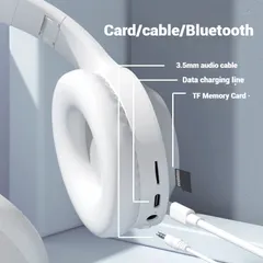 Tai nghe Bluetooth M3 Đeo đầu Gập lại Chống ồn LED Phát sáng Âm thanh nổi Tuổi thọ pin 400mAh Độ trễ thấp Thể thao điện tử