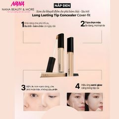 Kem Che Khuyết Điểm Luna Long Lasting 7.5g - Che Phủ Tự Nhiên, Bền Màu, Dưỡng Da, Tiện Lợi Cho Trang Điểm Hằng Ngày