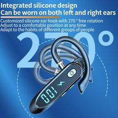 Tai Nghe Bluetooth V6.0 - Tai Đơn Chống Ồn Cho Lái Xe, Shipper, Kinh Doanh - Nghe Nhạc 30 Giờ, Nói Chuyện 35 Giờ, Âm Thanh Stereo Chất Lượng Cao