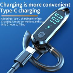 Tai Nghe Bluetooth V6.0 - Tai Đơn Chống Ồn Cho Lái Xe, Shipper, Kinh Doanh - Nghe Nhạc 30 Giờ, Nói Chuyện 35 Giờ, Âm Thanh Stereo Chất Lượng Cao