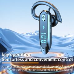 Tai Nghe Bluetooth V6.0 - Tai Đơn Chống Ồn Cho Lái Xe, Shipper, Kinh Doanh - Nghe Nhạc 30 Giờ, Nói Chuyện 35 Giờ, Âm Thanh Stereo Chất Lượng Cao