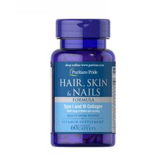 Viên Uống Puritan's Pride Hair Skin & Nails One Per Day 2500 mcg - Hỗ Trợ Làm Đẹp Tóc, Da, Móng Khỏe Mạnh và Bóng Đẹp