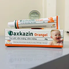 Gel Bôi Nhiệt Miệng Tưa Lưỡi Daxkazin Orangel 20gr - Chăm Sóc Răng Miệng Trẻ Nhỏ, Loại Bỏ Tưa Lưỡi & Viêm Nướu
