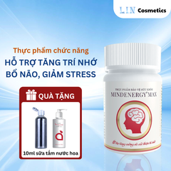 Viên Uống Bổ Não Mindenergy Max - Tăng Cường Trí Nhớ, Giảm Stress, Hỗ Trợ Ngủ Ngon, 30 Viên/Lọ