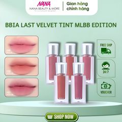 Son Kem Lì Bbia Last Velvet Tint MLBB Edition 5g - Tông Màu Tự Nhiên Nổi Bật, Lớp Nhung Mịn, Chất Son Dưỡng Ẩm Tối Ưu