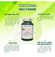 Tinh Dầu Hoa Anh Thảo Nat & Form 200 Viên - Hỗ Trợ Sức Khỏe Từ Thiên Nhiên, Giảm Căng Thẳng, Cải Thiện Da - Sản Phẩm Pháp Chất Lượng Cao