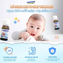 Men vi sinh Tenbimus Global Pharm 10ml - Hỗ trợ tiêu hóa và cải thiện sức khỏe đường ruột cho trẻ em từ sơ sinh đến 12 tuổi