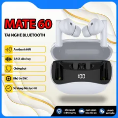 Tai Nghe Không Dây Mate 60 - Bluetooth V5.3, Khử Ồn ENC, Âm Thanh Chân Thực, Thể Thao, Chơi Game, Đàm Thoại, Lý Tưởng Cho Gamer