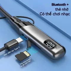 Tai Nghe Không Dây Đeo Cổ Bluetooth V5.3 Âm Thanh 9D Stereo Chơi Âm Nhạc Chất Lượng Cao - Tai Nghe Thể Thao Tiện Lợi, Thời Trang