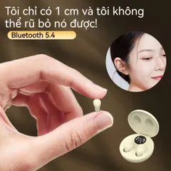 Tai Nghe Không Dây SK31 Vô Hình Bluetooth V5.4 - Thiết Kế Nhỏ Gọn, Âm Thanh Chất Lượng, Thời Gian Sử Dụng 25 Giờ 370776