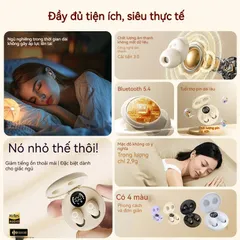 Tai Nghe Không Dây SK31 Vô Hình Bluetooth V5.4 - Thiết Kế Nhỏ Gọn, Âm Thanh Chất Lượng, Thời Gian Sử Dụng 25 Giờ 370776