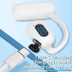 Tai Nghe Không Dây Mini V21 ( 1 chiếc ) Bluetooth V5.4, Giảm Tiếng Ồn, Âm Thanh Stereo, Pin Trâu, Phù Hợp Cho Lái Xe Grap, Shipper, Sale Kinh Doanh
