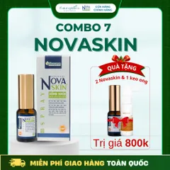 Combo 7 Lọ Dung Dịch Xịt Novaskin - Hỗ Trợ Điều Trị Viêm Da Cơ Địa & Vảy Nến, An Toàn Không Corticoid