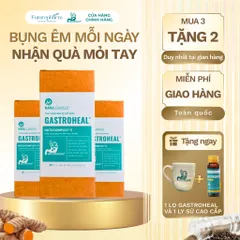 Combo 3 Lọ Gastroheal - Thực Phẩm Bảo Vệ Sức Khỏe Giúp Giảm Đau Dạ Dày, Trào Ngược, Bảo Vệ Niêm Mạc - Mua 3 Tặng 1 Lọ Thêm