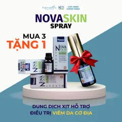 Dung Dịch Xịt Novaskin - Combo 3 Lọ Hỗ Trợ Điều Trị Viêm Da Cơ Địa, An Toàn Không Chứa Corticoid, Tặng 1 Lọ Xịt Keo Ong Flavium
