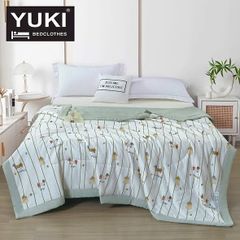Chăn Mát Mùa Hè YUKI Ice Soybean 2 Mét - Vải Siêu Mềm, Chất Lượng Nhật Bản, Đáng Tin Cậy, Có Thể Giặt Máy, Kháng Khuẩn