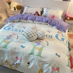 Bộ chăn ga 05 món microfiber cao cấp mềm êm - Ga bọc nệm 160x200cm hoặc 180x200cm, chăn chần bông mát mẻ, vỏ gối sang trọng.