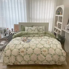 Bộ Chăn Ga 05 Món Microfiber Cao Cấp - Giả Gối, Giường Bọc Nệm 20cm - Ấm Áp, Êm Ái, An Toàn Cho Giấc Ngủ Hoàn Hảo